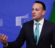 Irish Taioseach Leo Varadkar gives a press conference about the Brexit at the European Commission headquarters in Brussels on February 6, 2019.