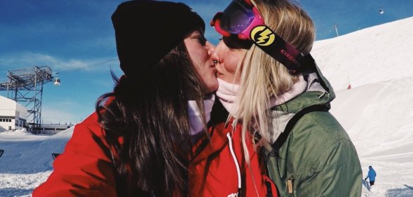 Abbie Eaton, test driver for The Grand Tour, posted a photo of her kissing her girlfriend.