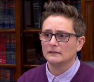 Former teacher Dina Persico, who is suing her school district saying she was harassed because she is a lesbian