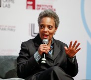 Chicago mayoral candidate Lori Lightfoot, who is the subject of a series of homophobic leaflets