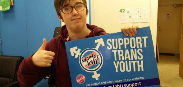 Lesbian journalist Lyra McKee supporting GenderJam NI