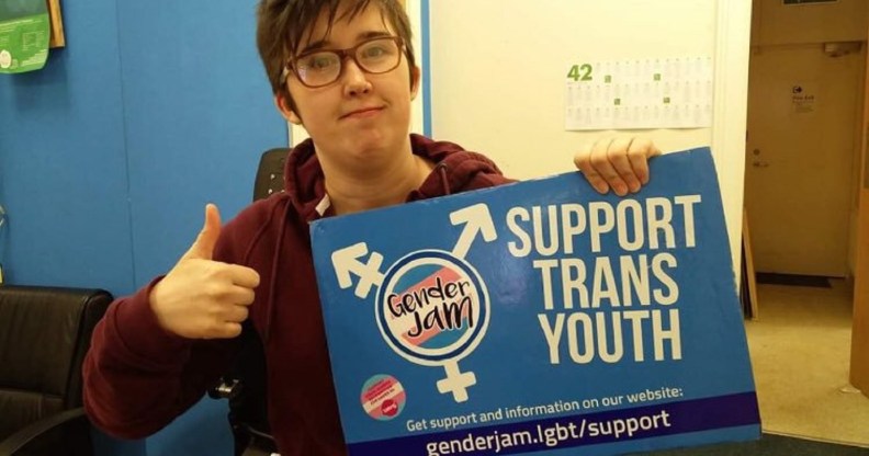Lesbian journalist Lyra McKee supporting GenderJam NI