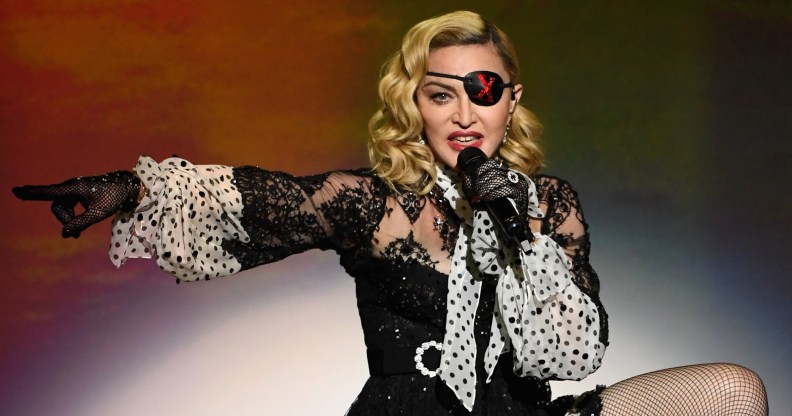 Madonna performs onstage during the 2019 Billboard Music Awards at MGM Grand Garden Arena on May 1, 2019 in Las Vegas, Nevada.