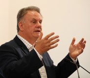 Mark Latham talks during the launch of his book on October 5, 2017 in Sydney, Australia.