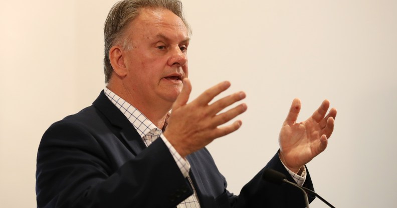 Mark Latham talks during the launch of his book on October 5, 2017 in Sydney, Australia.