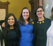 LGBT+ Texas lawmakers Celia Israel, Jessica González, Erin Zwiener, Mary González and Julie Johnson