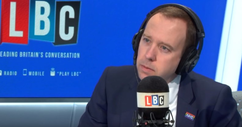 Health Secretary Matt Hancock