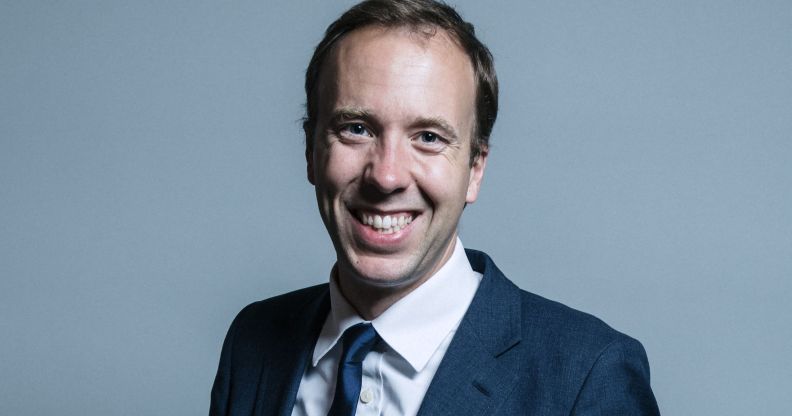 Matt Hancock, who has pledged to ensure there is a "specific focus" on LGBT mental health as the UK marks Time to Talk Day