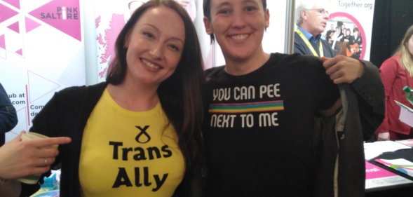 Mhairi Black, the SNP MP for Paisley & Renfrewshire South, has been praised for her trans-inclusive t-shirt. (Twitter/@ScottishTrans)
