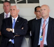US Vice President Mike Pence and senior aide Marc Short