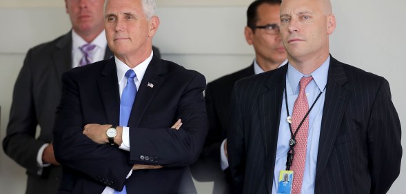 US Vice President Mike Pence and senior aide Marc Short