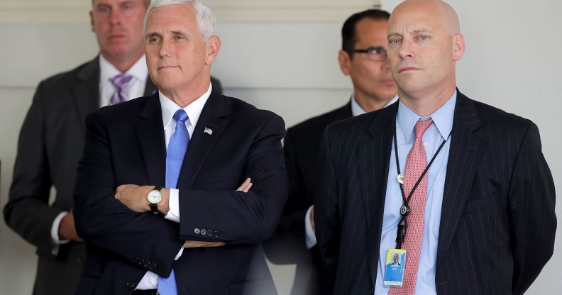 US Vice President Mike Pence and senior aide Marc Short