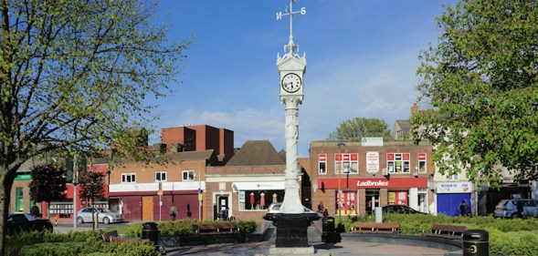 A picture of Mitcham in south London.