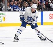 National Hockey League: Morgan Rielly #44 of the Toronto Maple Leafs