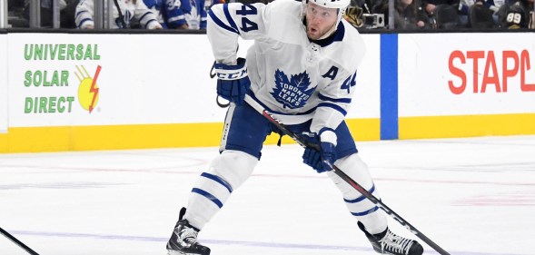 National Hockey League: Morgan Rielly #44 of the Toronto Maple Leafs