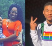 Nigel Shelby with his mother Camika Shelby