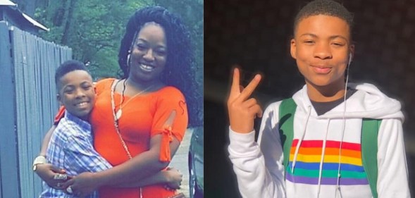 Nigel Shelby with his mother Camika Shelby