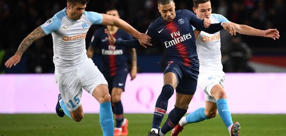 Players from French football teams Paris Saint-Germain and Olympique de Marseille