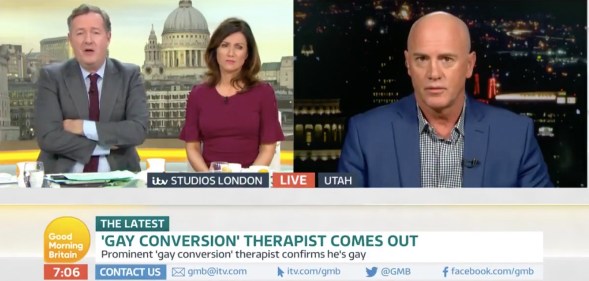 Piers Morgan criticises former gay conversion therapist on Good Morning Britain