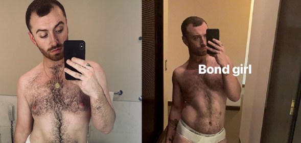 Sam Smith showed off his body on Instagram