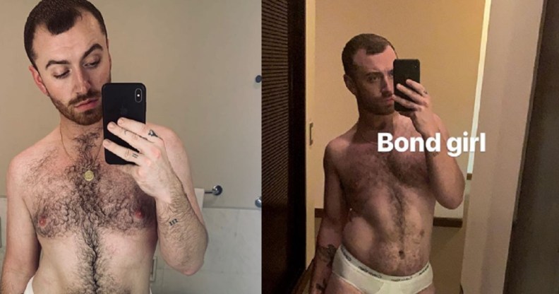 Sam Smith showed off his body on Instagram