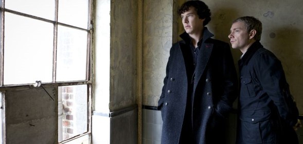 Sherlock (Benedict Cumberbatch) and John Watson (Martin Freeman)