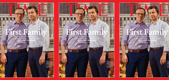 TIME Magazine dedicated the cover to Pete Buttigieg and husband Chasten Buttigieg