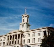 The Tennessee state capitol