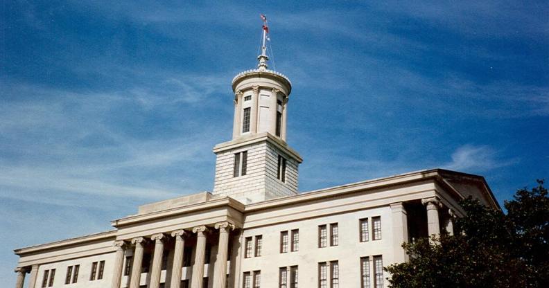 The Tennessee state capitol