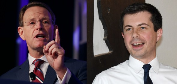 Family Research Council President Tony Perkins and Pete Buttigieg