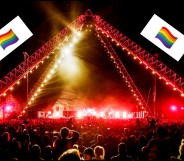 Police searched concertgoers for rainbow flags before allowing them to enter the Red Hot Chili Peppers concert
