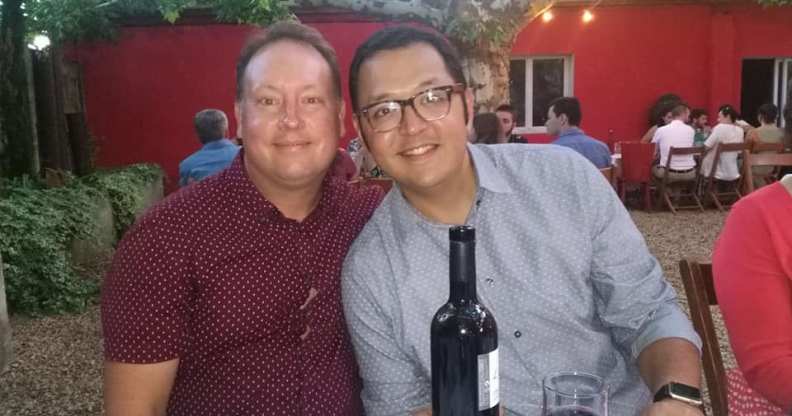 Gay couple aaron lucero and jeff cannon got engaged in June.