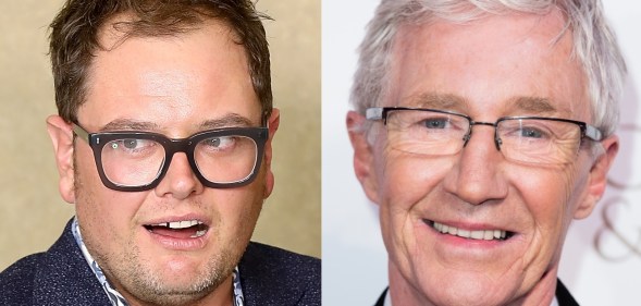 British comedians Alan Carr and Paul O'Grady, who will reportedly both be on RuPaul's Drag Race UK
