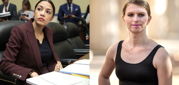 Alexandria Ocasio-Cortez and Chelsea Manning