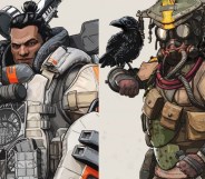 Makoa Gibraltar (left) and Bloodhound, two of the queer characters in new game Apex Legends