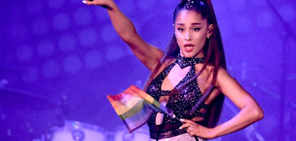 Ariana Grande performs with NSYNC at Coachella