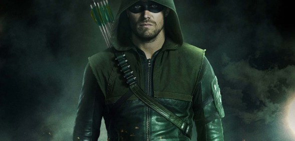 Stephen Amell as Oliver Queen on The CW show Arrow