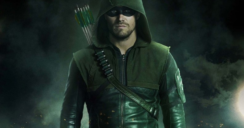 Stephen Amell as Oliver Queen on The CW show Arrow