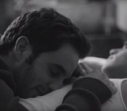 Ben Platt with Charlie Carver in his "Ease My Mind" music video