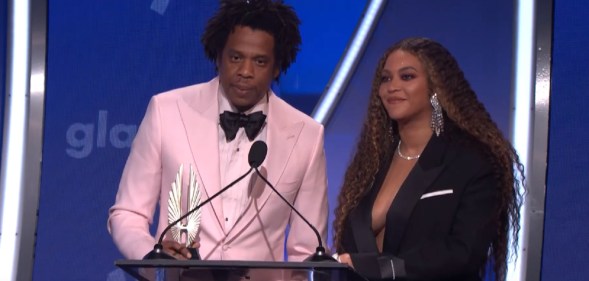 Beyoncé and Jay Z at the 2019 GLAAD Awards