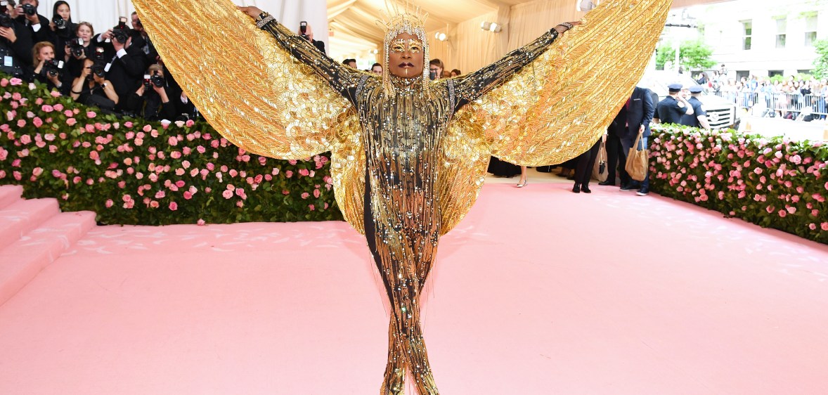 Billy Porter in gold at Met Gala 2019