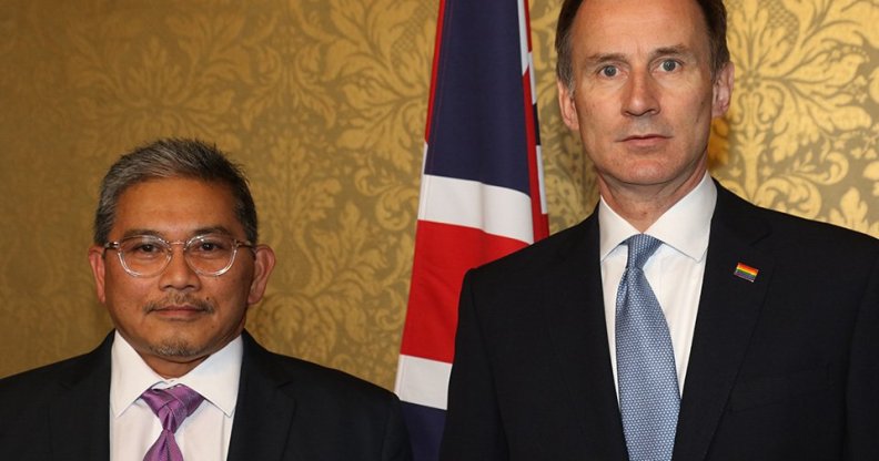 Brunei foreign minister tells Jeremy Hunt gay executions are ‘unlikely’