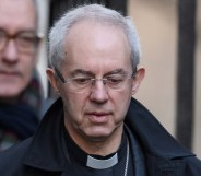 Archbishop of Canterbury Justin Welby, the most senior bishop in the Church of England, walks on Downing Street on December 20, 2018 in London, England