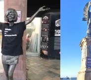 ReSisters United shared photos of dozens of defaced statues, including a memorial to Cilla Black