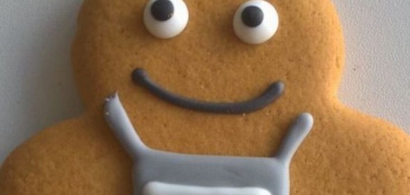 A picture from Co-op of its new gender neutral gingerbread person.