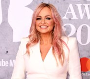 Emma Bunton from Spice Girls attends The BRIT Awards 2019 held at The O2 Arena on February 20, 2019 in London, England.