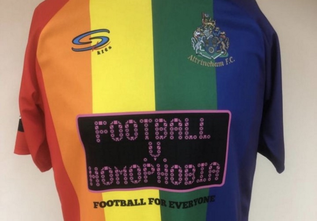 Altrincham prepare to make history by wearing LGBT rainbow kit