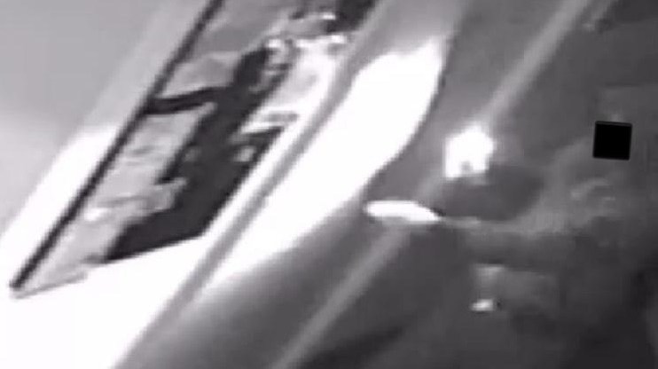 CCTV footage shows a thief entering the Gay Center.