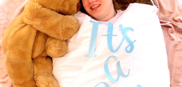 A photo of Adrian Brown, son of Heather Brown, who threw him a party after he came out as transgender