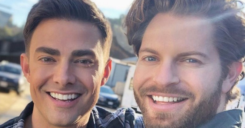 Jaymes Vaughan and Celebrity Big Brother contestant Jonathan Bennett in an Instagram photo